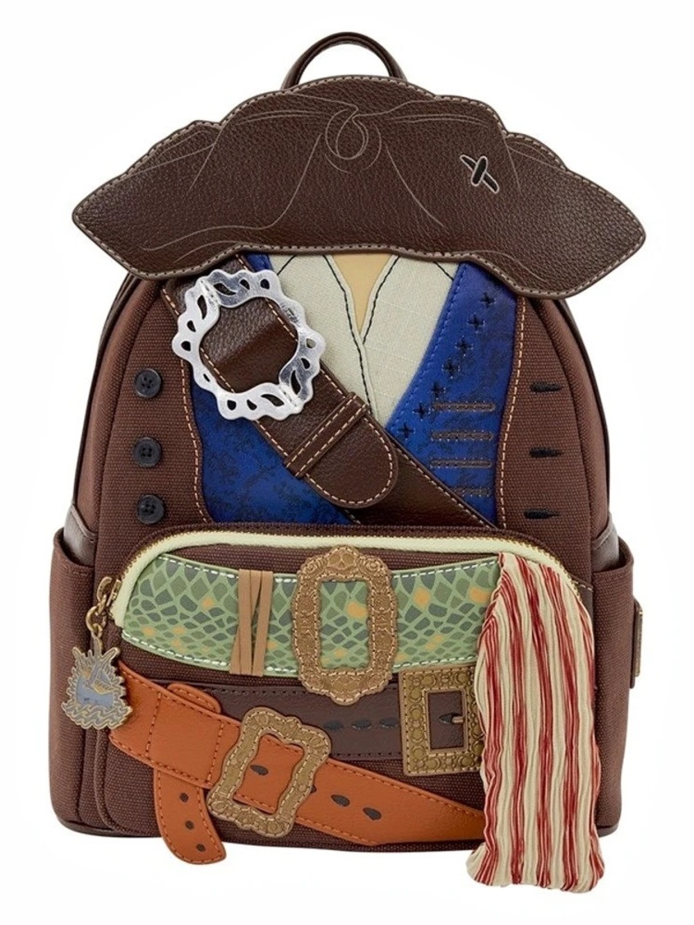 Loungefly Pirates of the Caribbean Loungefly Mini Backpack Mini Backpack Brown